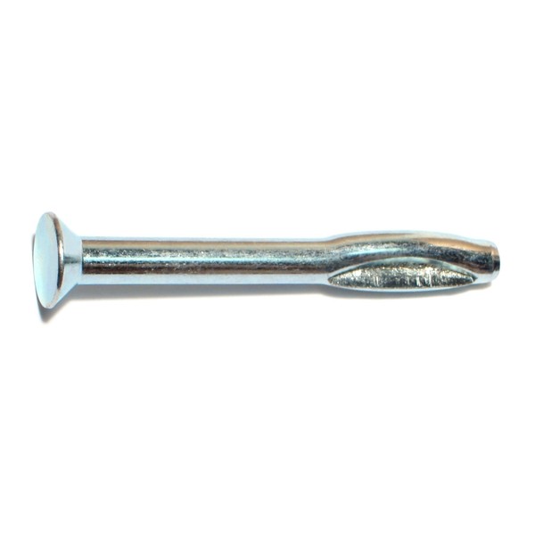 Midwest Fastener Nail Drive Anchor, 1/4" Dia., 2-1/2" L, Steel Zinc Plated, 100 PK 09192